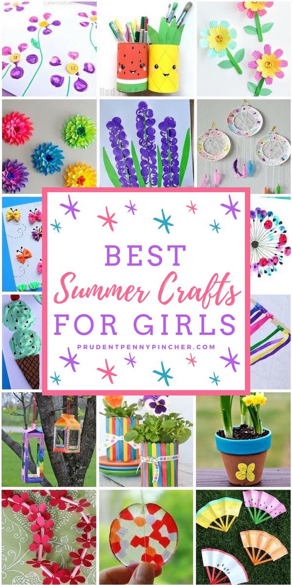 Best ideas about Crafts For Girls
. Save or Pin 100 Best Summer Crafts for Kids Prudent Penny Pincher Now.