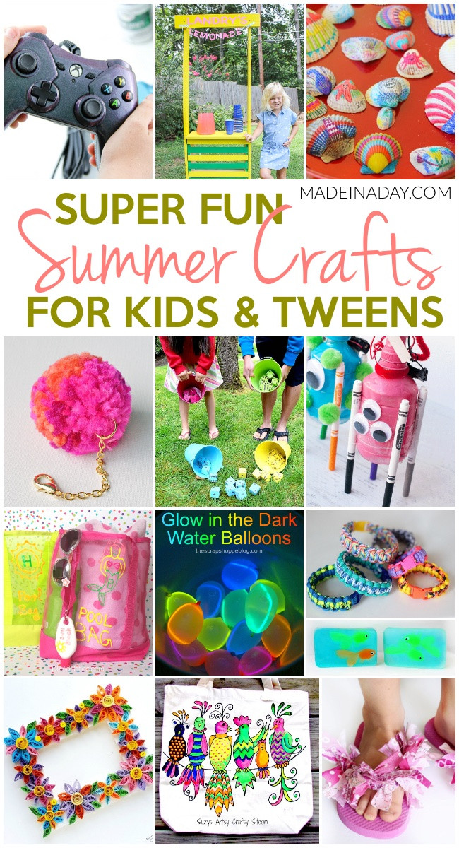 Best ideas about Crafts For Tweens
. Save or Pin Super Fun Summer Crafts for Tweens & Kids • Made in a Day Now.