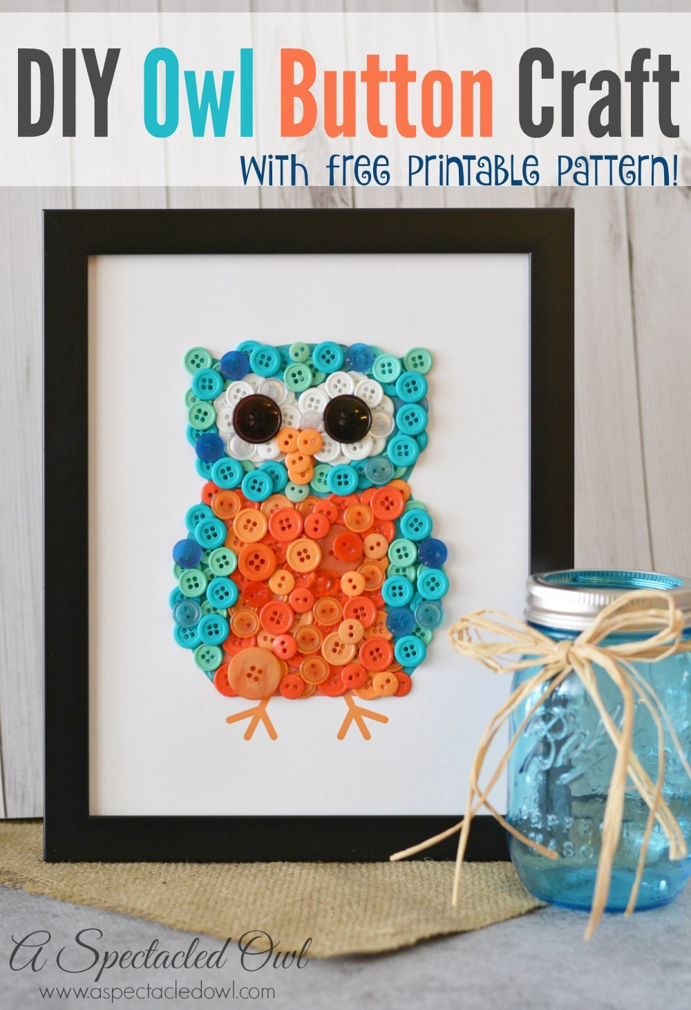 Best ideas about Crafts To Do
. Save or Pin DIY Owl Button Craft A Spectacled Owl Now.