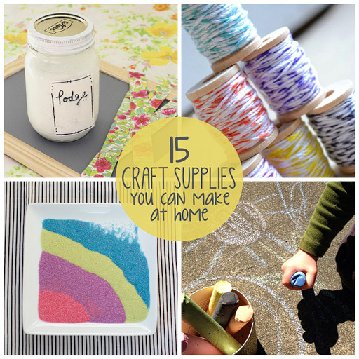 Best ideas about Crafts To Make At Home
. Save or Pin 15 Craft Supplies You Can Make at Home Now.