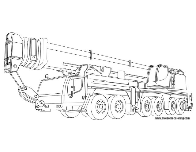 Best ideas about Crane Coloring Pages For Kids
. Save or Pin Liebherr Mobile Crane Coloring Page Now.