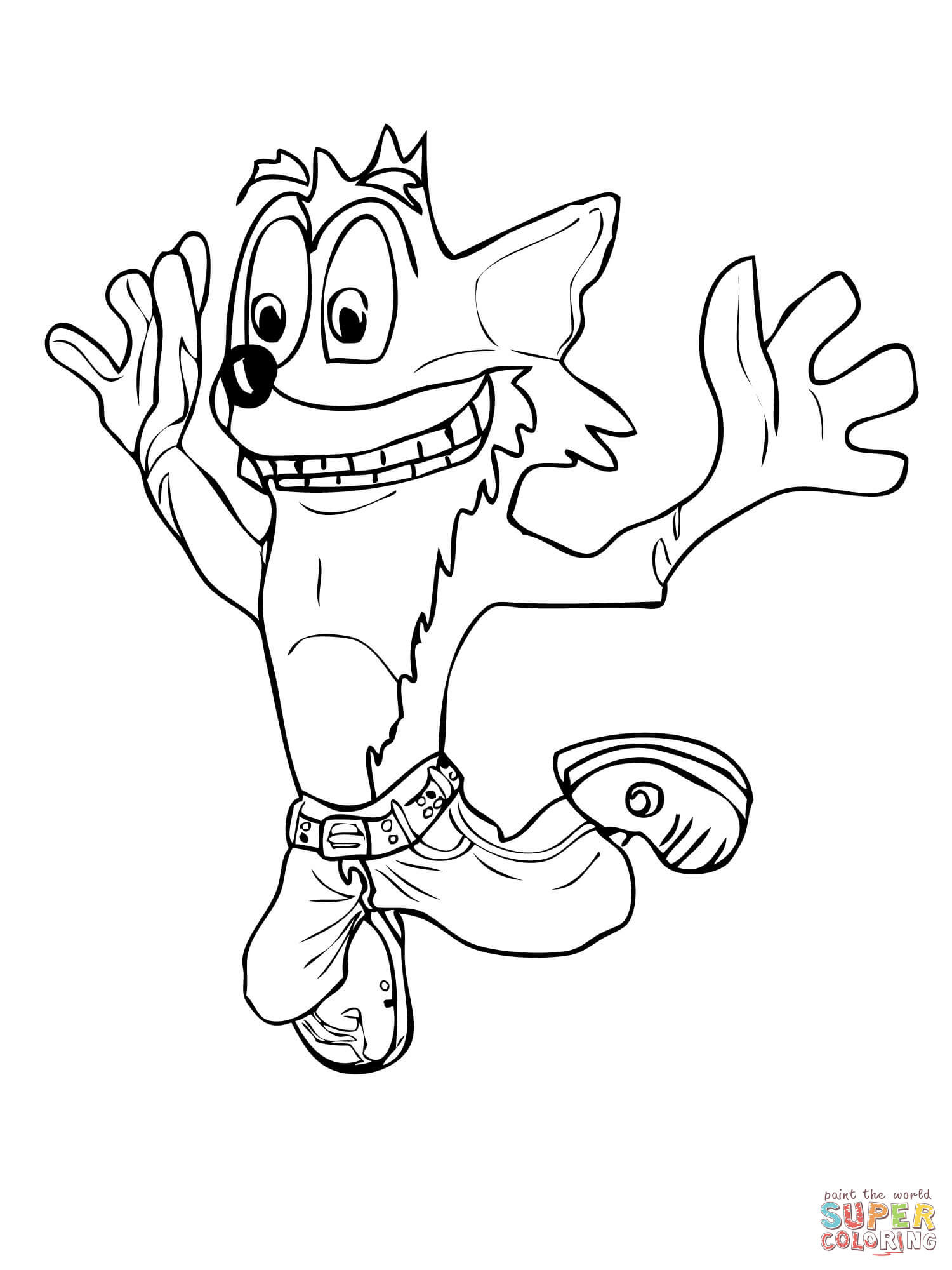 Best ideas about Crash Bandicoot Coloring Pages
. Save or Pin Crash Bandicoot Is Mid Jump coloring page Now.