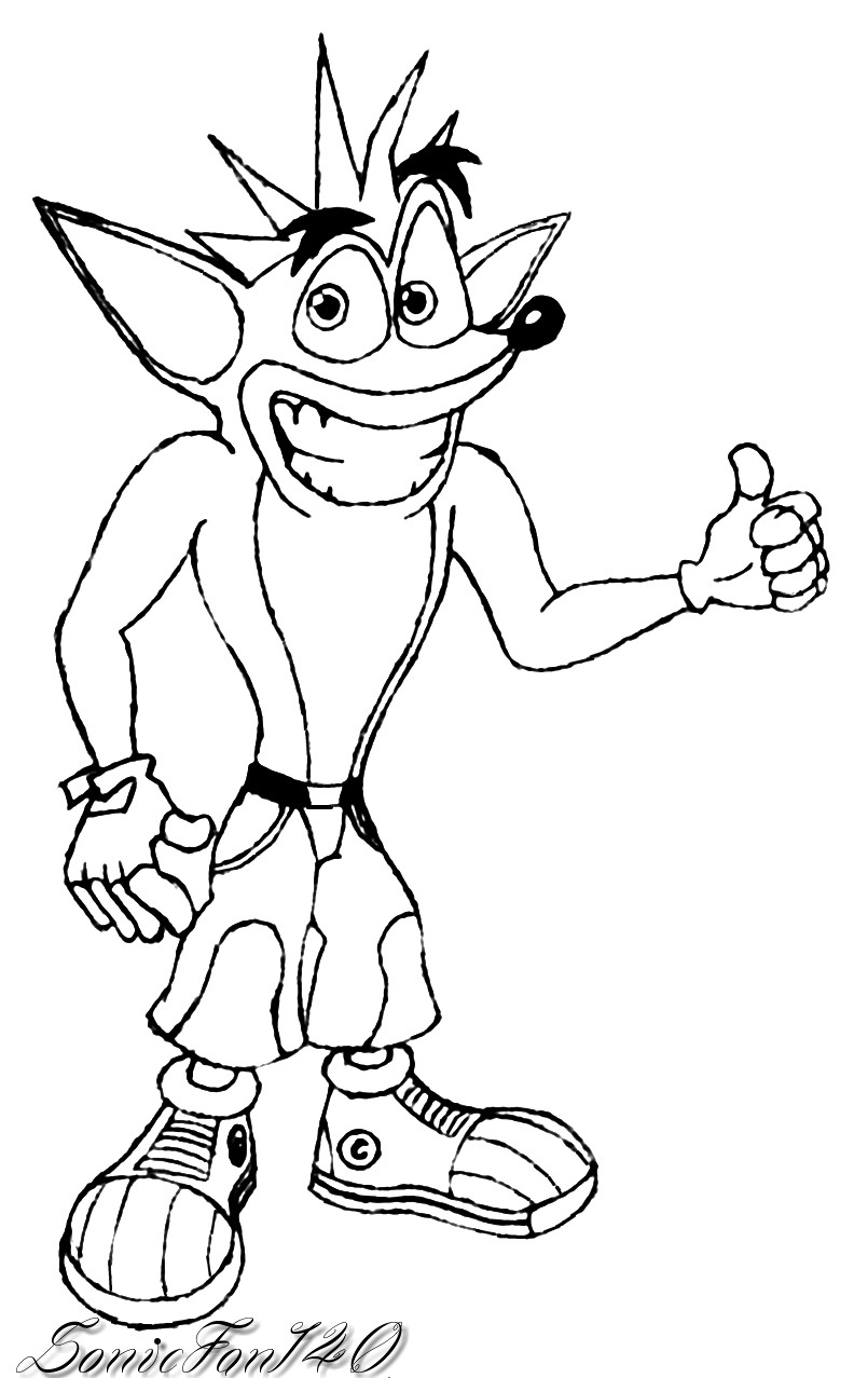 Best ideas about Crash Bandicoot Coloring Pages
. Save or Pin Crash Bandicoot Coloring Pages Sketch Coloring Page Now.