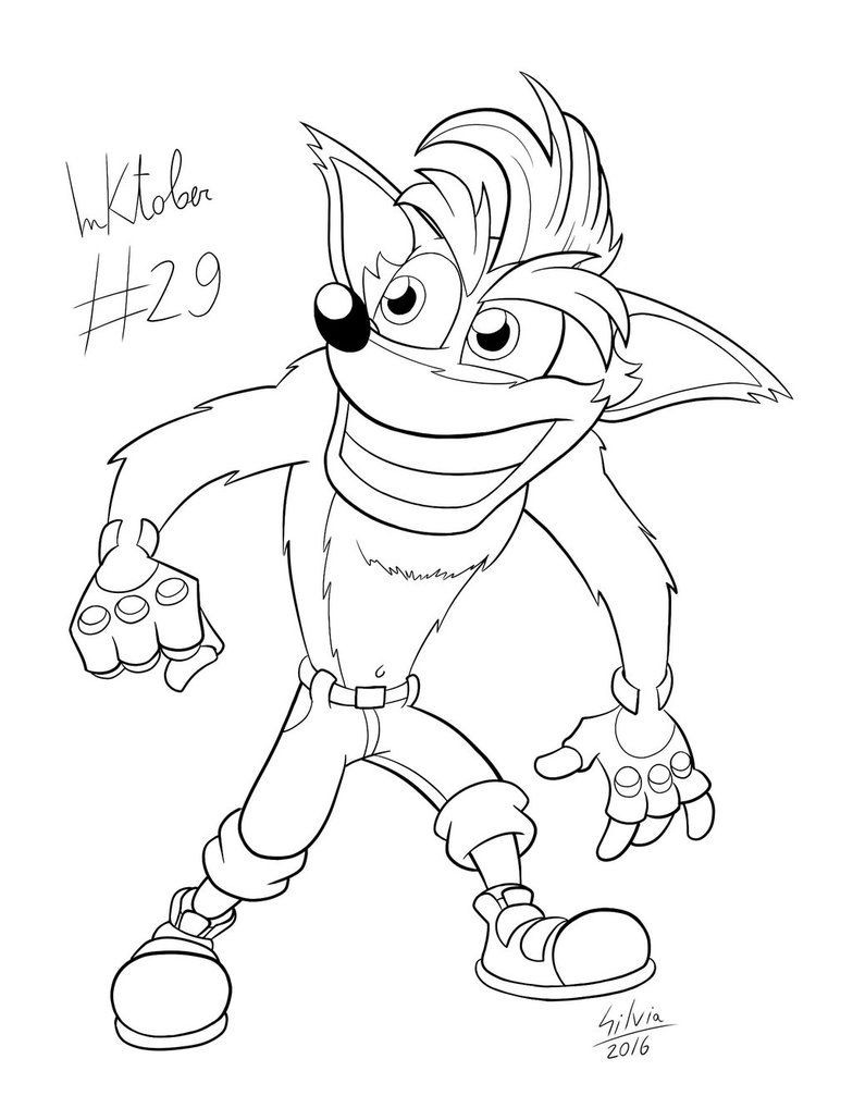 Best ideas about Crash Bandicoot Coloring Pages
. Save or Pin Inktober 2016 29 Crash Bandicoot by WildGirl91 Now.