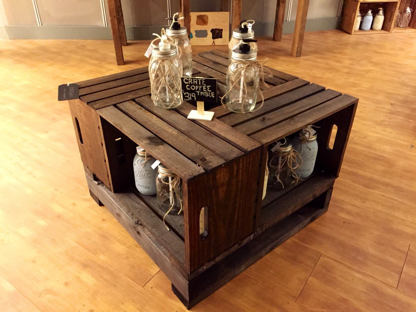 Best ideas about Crate Coffee Table
. Save or Pin Rustic Crate Coffee Table Now.
