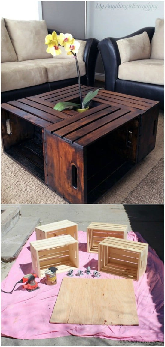 Best ideas about Crate Coffee Table DIY
. Save or Pin 25 Wood Crate Upcycling Projects For Fabulous Home Decor Now.