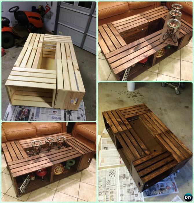 Best ideas about Crate Coffee Table DIY
. Save or Pin DIY Wood Crate Coffee Table Free Plans [Picture Instructions] Now.
