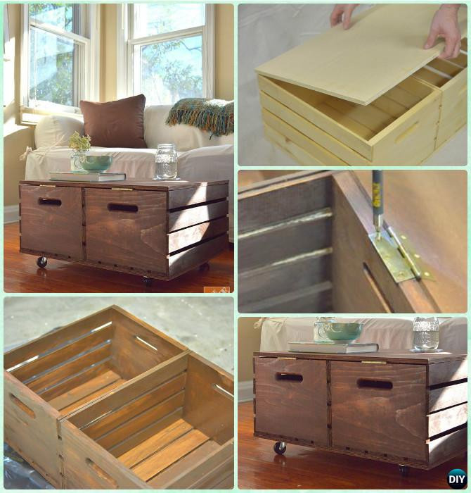 Best ideas about Crate Table DIY
. Save or Pin DIY Wood Crate Coffee Table Free Plans [Picture Instructions] Now.