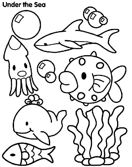 Best ideas about Crayola Free Coloring Sheets
. Save or Pin Undersea Creatures Coloring Page Now.