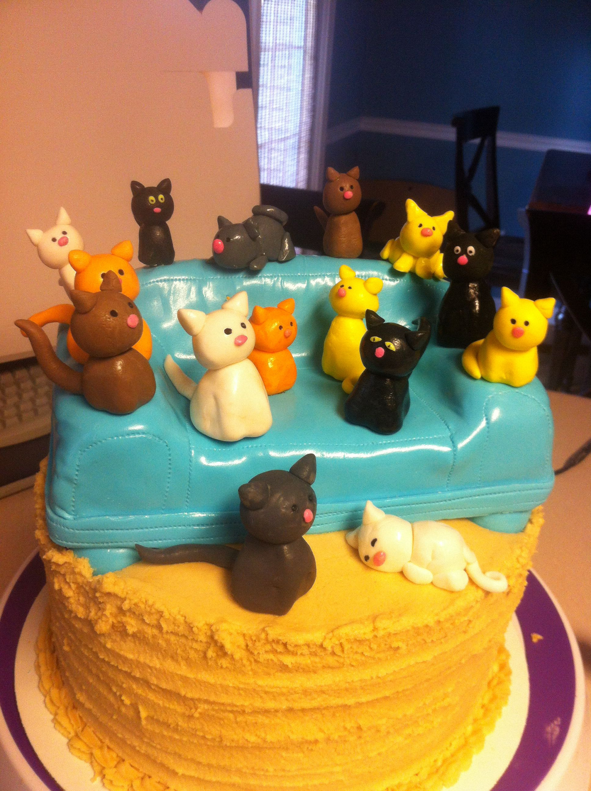 Best ideas about Crazy Birthday Cake
. Save or Pin Crazy cat lady cake Now.