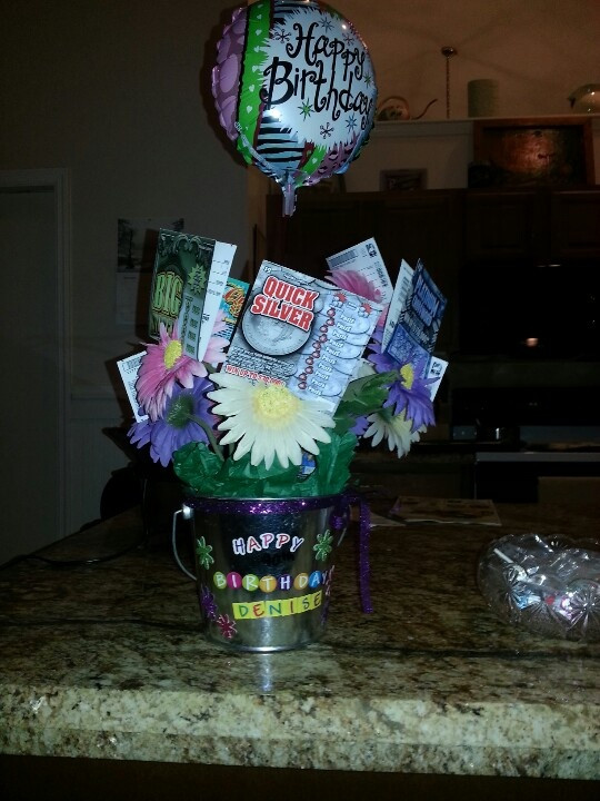 Best ideas about Creative 40Th Birthday Gift Ideas
. Save or Pin Scratch ticket bouquet I made for a 40th birthday t Now.