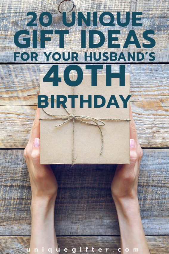 Best ideas about Creative Birthday Gifts For Husband
. Save or Pin 20 Gift Ideas for your Husband s 40th Birthday Unique Gifter Now.