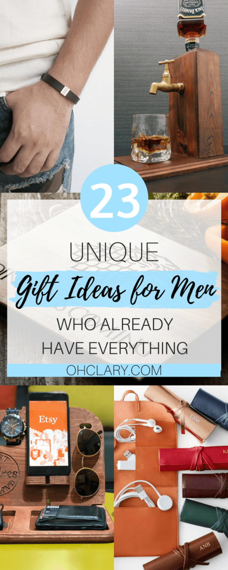 Best ideas about Creative Gift Ideas Men Who Have Everything
. Save or Pin 23 Unique Gift Ideas for Men Who Have Everything Best Now.