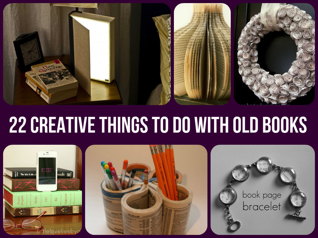 Best ideas about Creative Thing To Make
. Save or Pin 22 Creative Things To Do With Old Books Now.