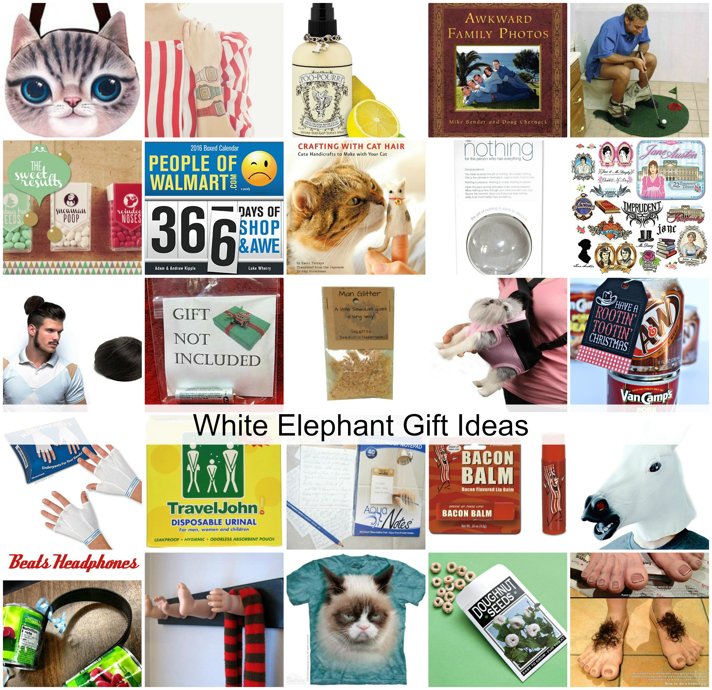 Best ideas about Creative White Elephant Gift Ideas
. Save or Pin White Elephant Gift Ideas The Idea Room Now.