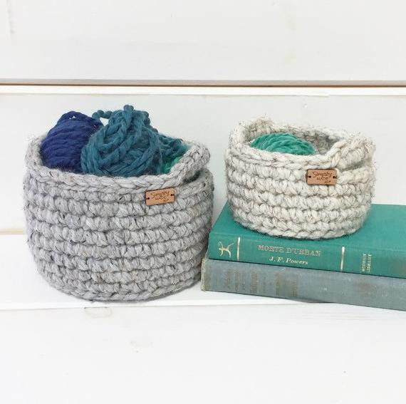 Best ideas about Crochet Gift Ideas For Friends
. Save or Pin Best Friend Gift Basket Crochet Basket Storage Bin Now.