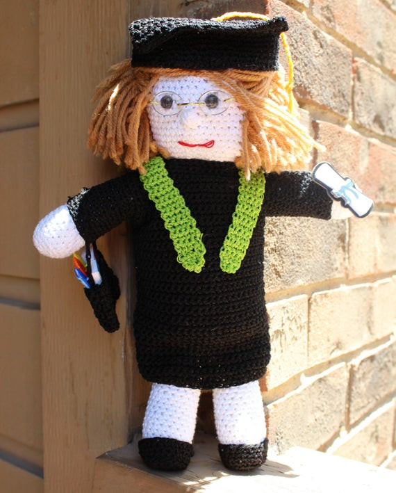 Best ideas about Crochet Graduation Gift Ideas
. Save or Pin Graduate Doll Graduation Gift Approximately 10 inches tall Now.