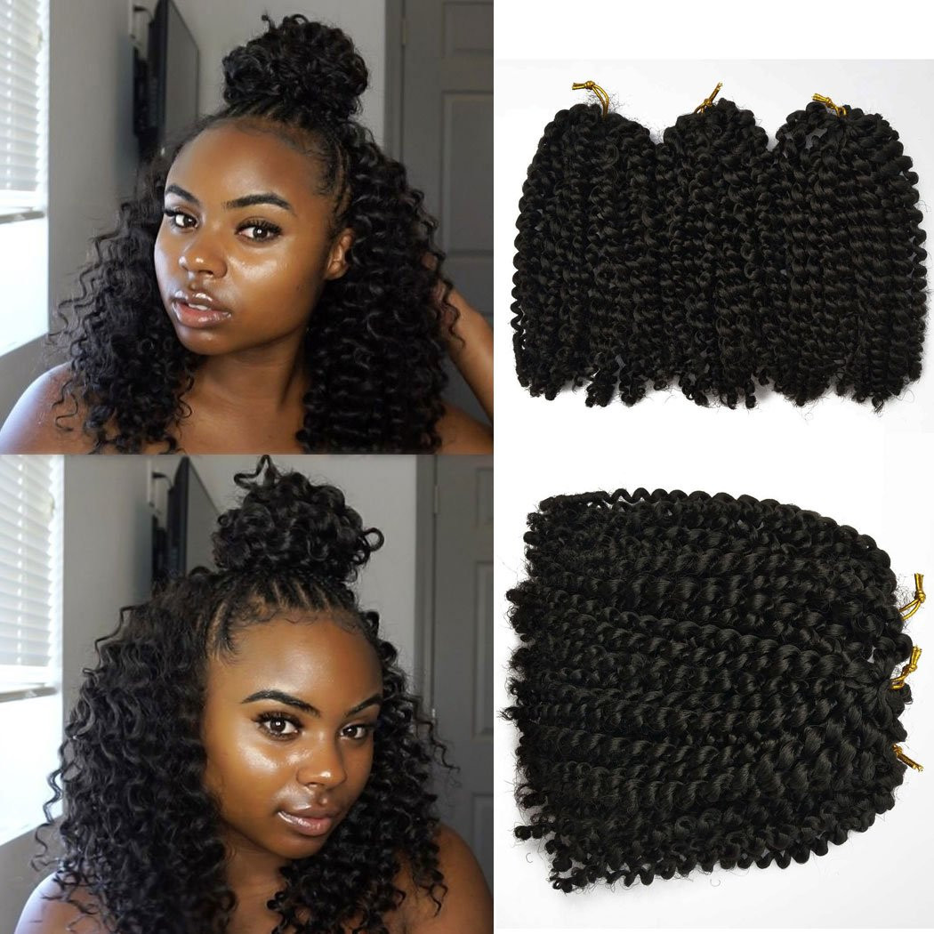 Best ideas about Crochet Hairstyles Curly
. Save or Pin Amazon 8 Inch Short Marlybob Crochet Hair 6 Bundles Now.