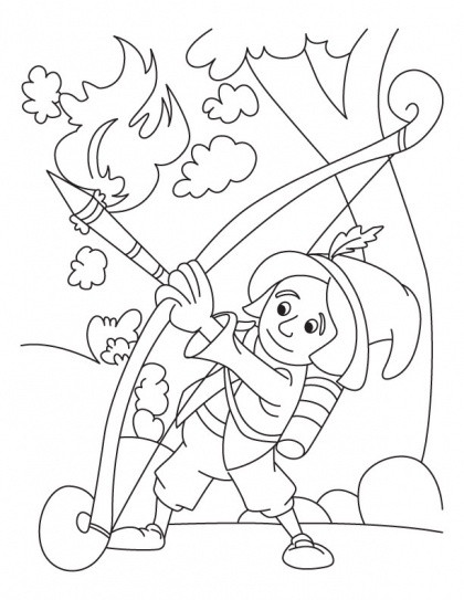 Best ideas about Crossbow Coloring Sheets For Girls
. Save or Pin Archery Coloring Page Now.