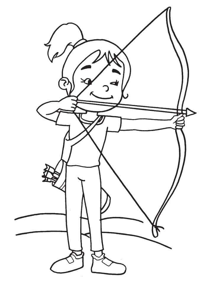 Best ideas about Crossbow Coloring Sheets For Girls
. Save or Pin Archery Coloring Pages Kidsuki Now.