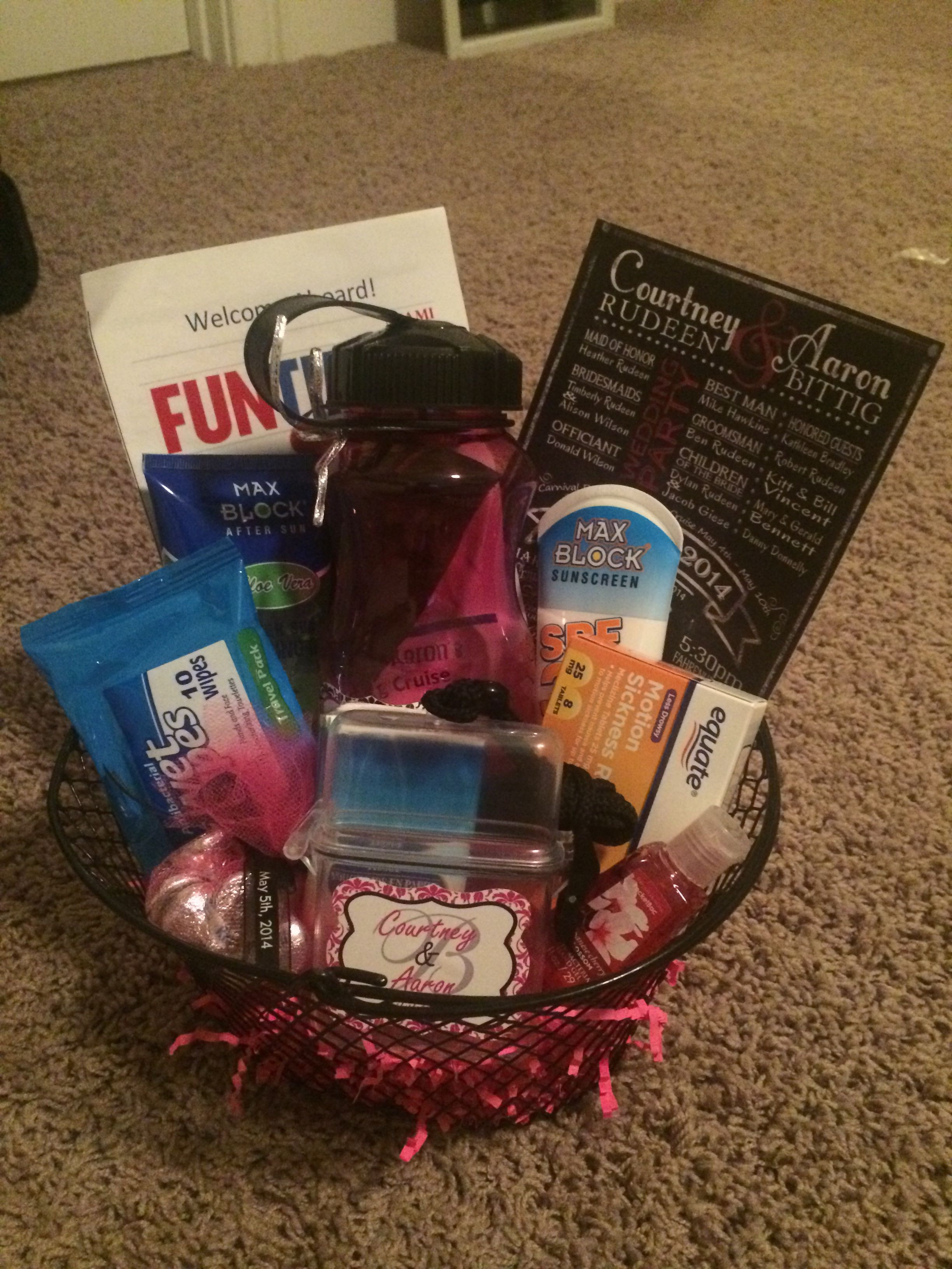 Best ideas about Cruise Gift Bag Ideas
. Save or Pin Carnival breeze cruise wedding guest wel e baskets Now.