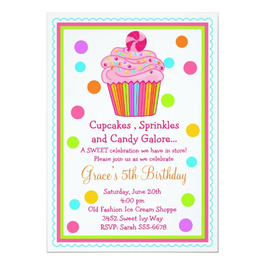 Best ideas about Cupcake Birthday Invitations
. Save or Pin Surprise Candy Cupcake Birthday Invitation Now.