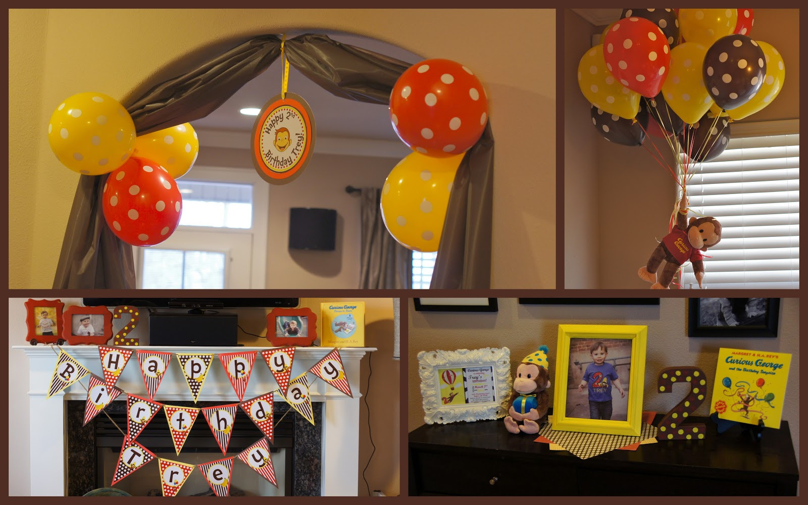 Best ideas about Curious George Birthday Decorations
. Save or Pin Amanda s Annotations Trey s Curious George 2nd Birthday Now.