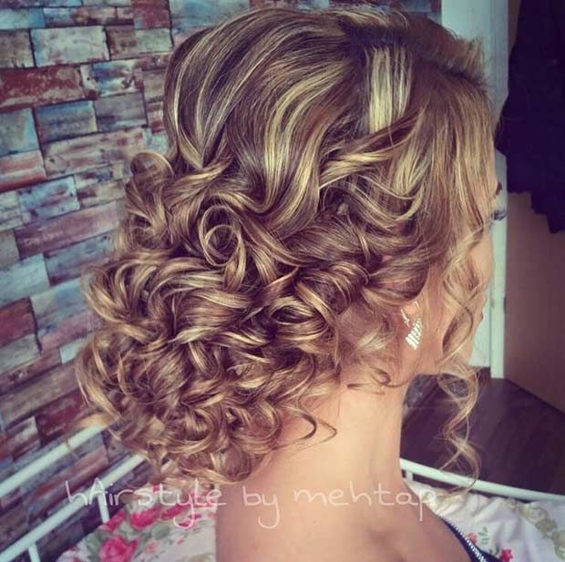 Best ideas about Curled Hairstyles Updo
. Save or Pin 31 Most Beautiful Updos for Prom Prom Pinterest Now.