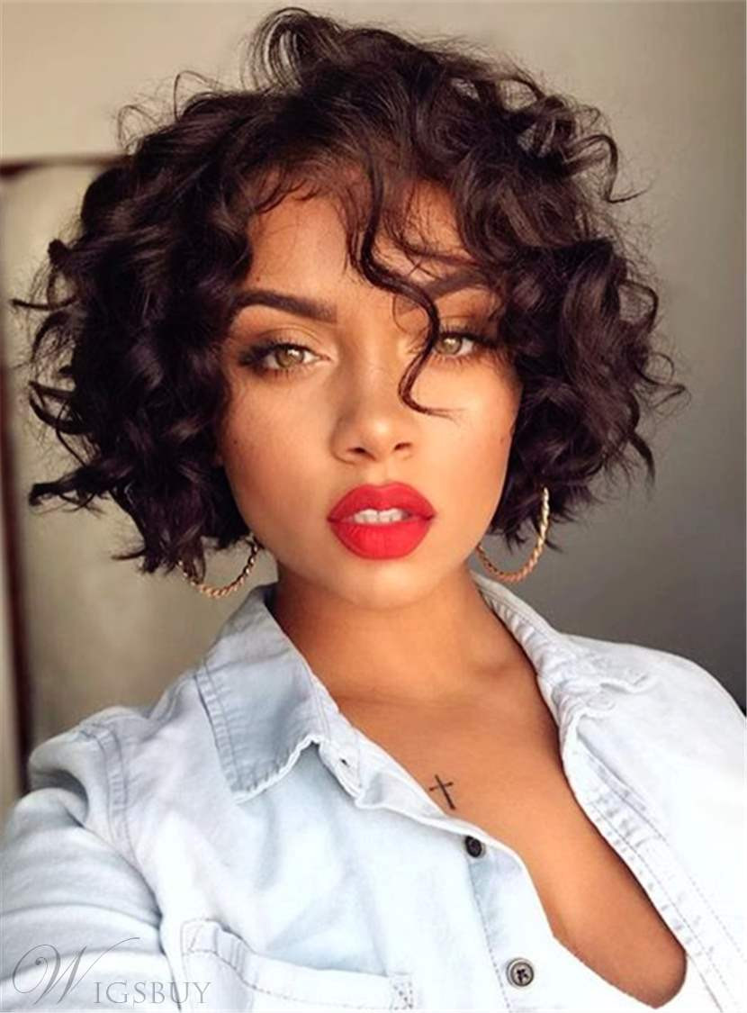 Best ideas about Curly Hairstyles For African American Hair
. Save or Pin Bob Hairstyle Short Curly Synthetic Hair Capless African Now.