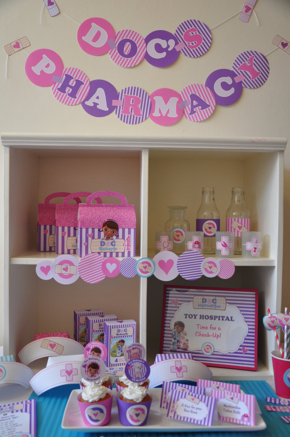 Best ideas about Custom Birthday Decorations
. Save or Pin Doc McStuffins party decorations package PERSONALIZED Doctor Now.