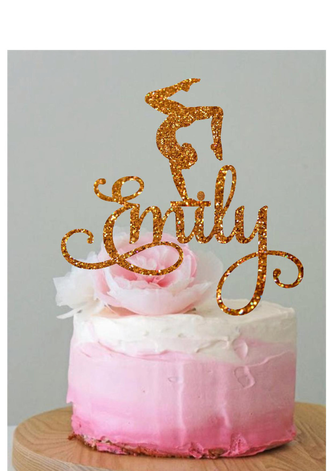 Best ideas about Custom Birthday Decorations
. Save or Pin Personalized Gymnastics Cake Topper Gymnast Cake Topper Now.