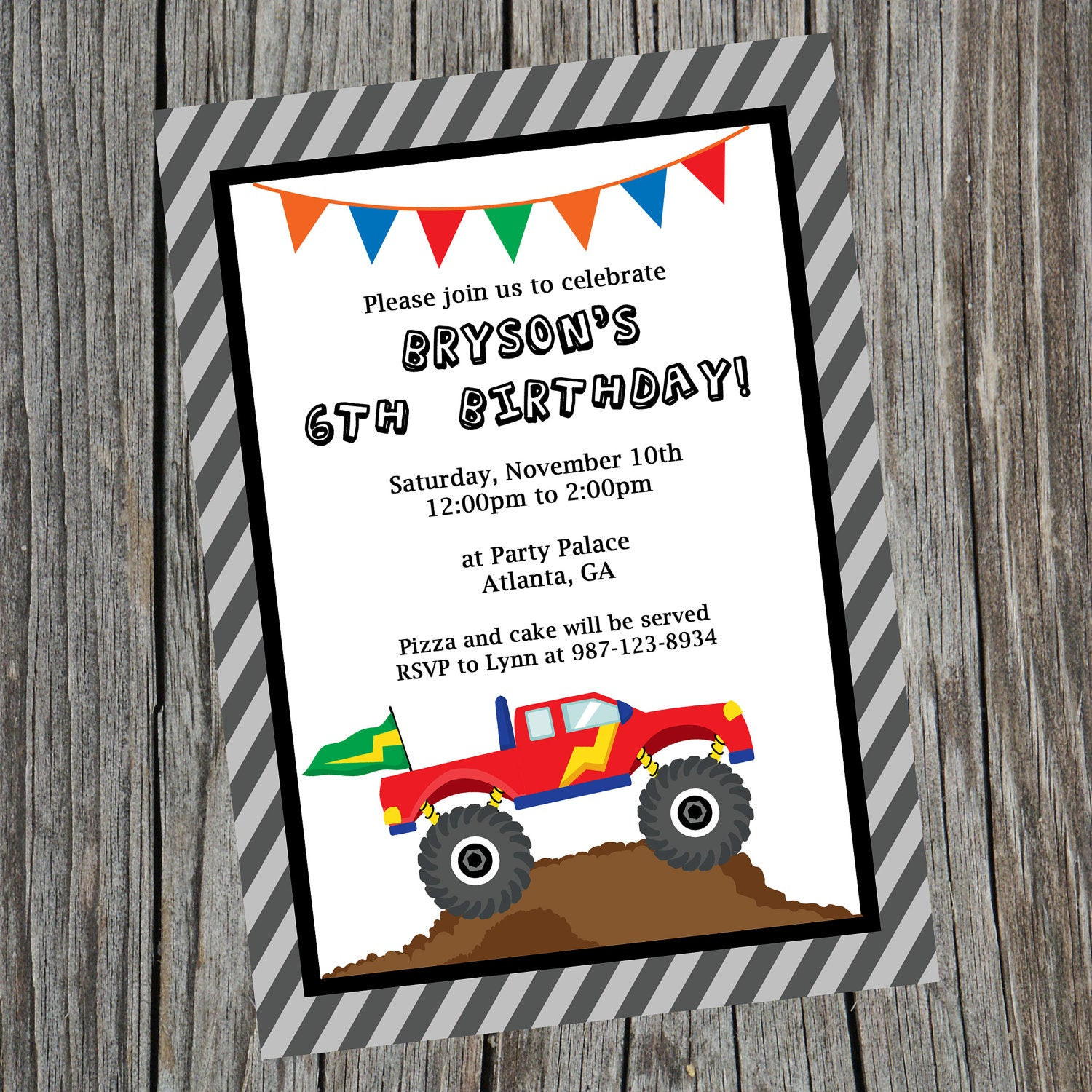 Best ideas about Custom Birthday Invitations Free
. Save or Pin Custom Printable Monster Truck Birthday Party Invitation Now.