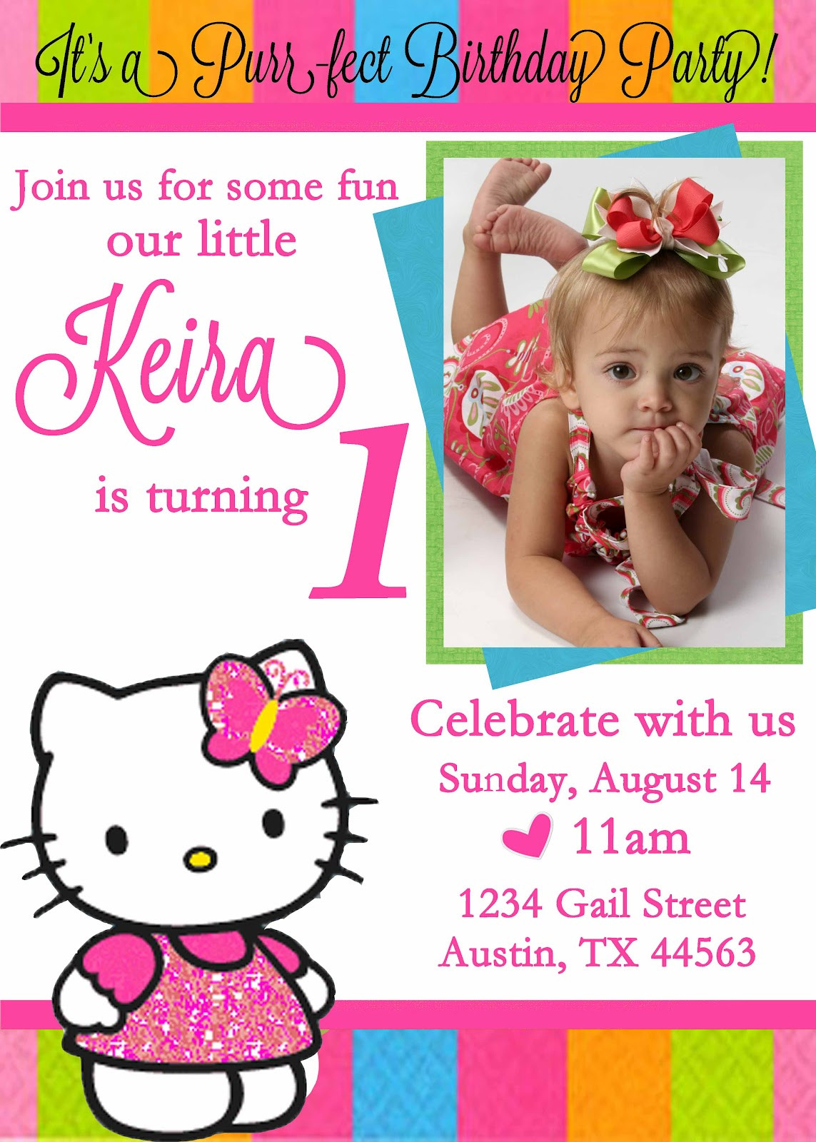 Best ideas about Custom Birthday Invitations Free
. Save or Pin FREE Personalized Hello Kitty Birthday Invitations Now.