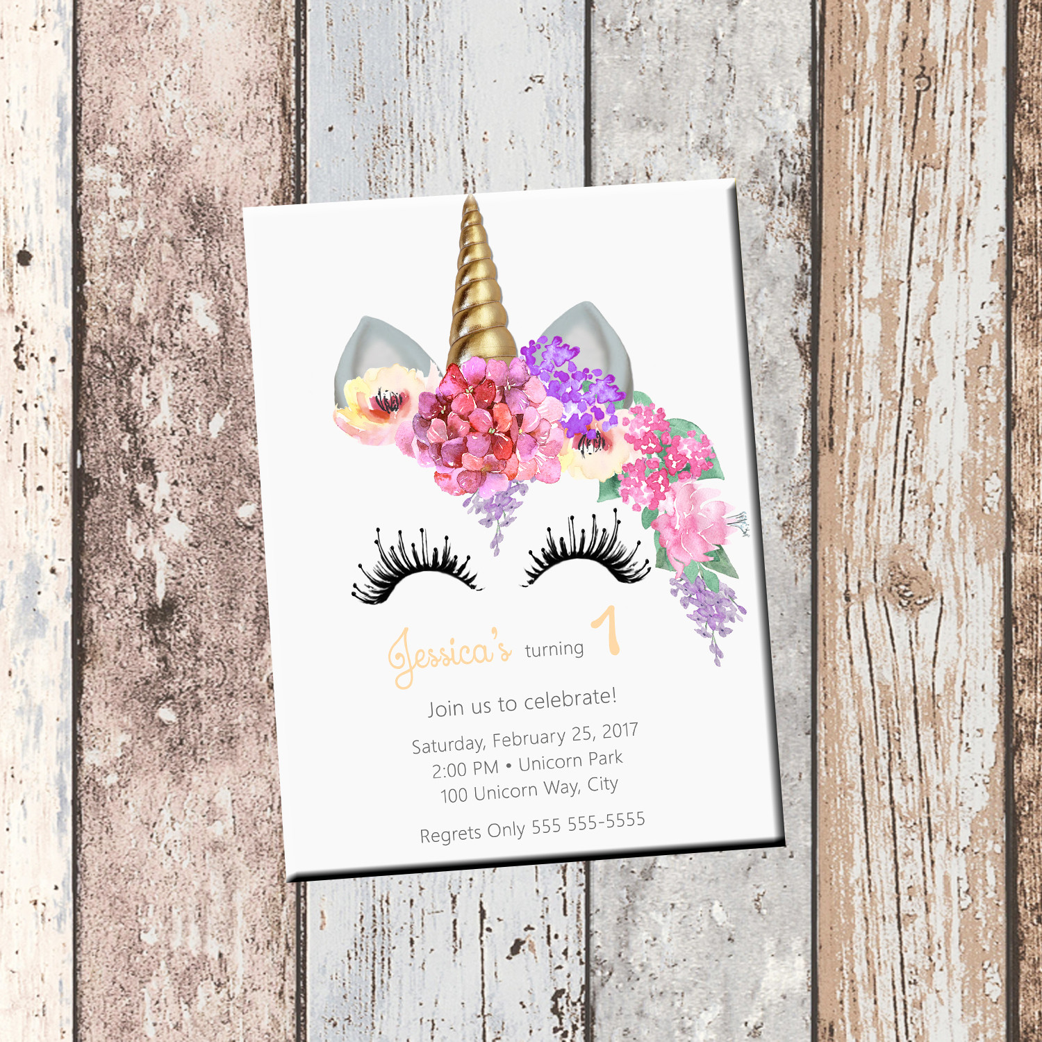 Best ideas about Custom Birthday Party Invitations
. Save or Pin Unicorn Birthday Personalized Invitation 1 Sided Birthday Now.