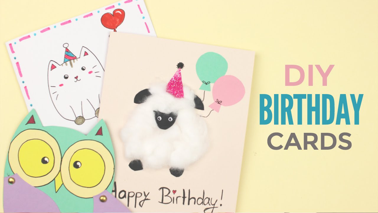 Best ideas about Cute Birthday Card
. Save or Pin DIY Cute Birthday Cards Now.