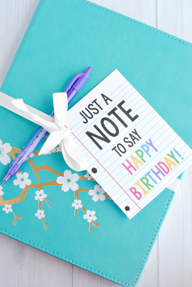 Best ideas about Cute Birthday Gift Ideas
. Save or Pin Cute & Creative "Note" Gift Idea for Birthdays or Teacher Now.