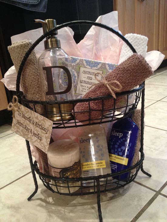 Best ideas about Cute Bridal Shower Gift Ideas
. Save or Pin DIY t basket I made this for a wedding shower t Now.