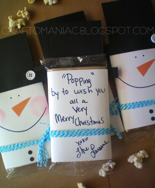 Best ideas about Cute Cheap Gift Ideas
. Save or Pin DIY neighbor teacher t Snowman Popcorn Covers Now.