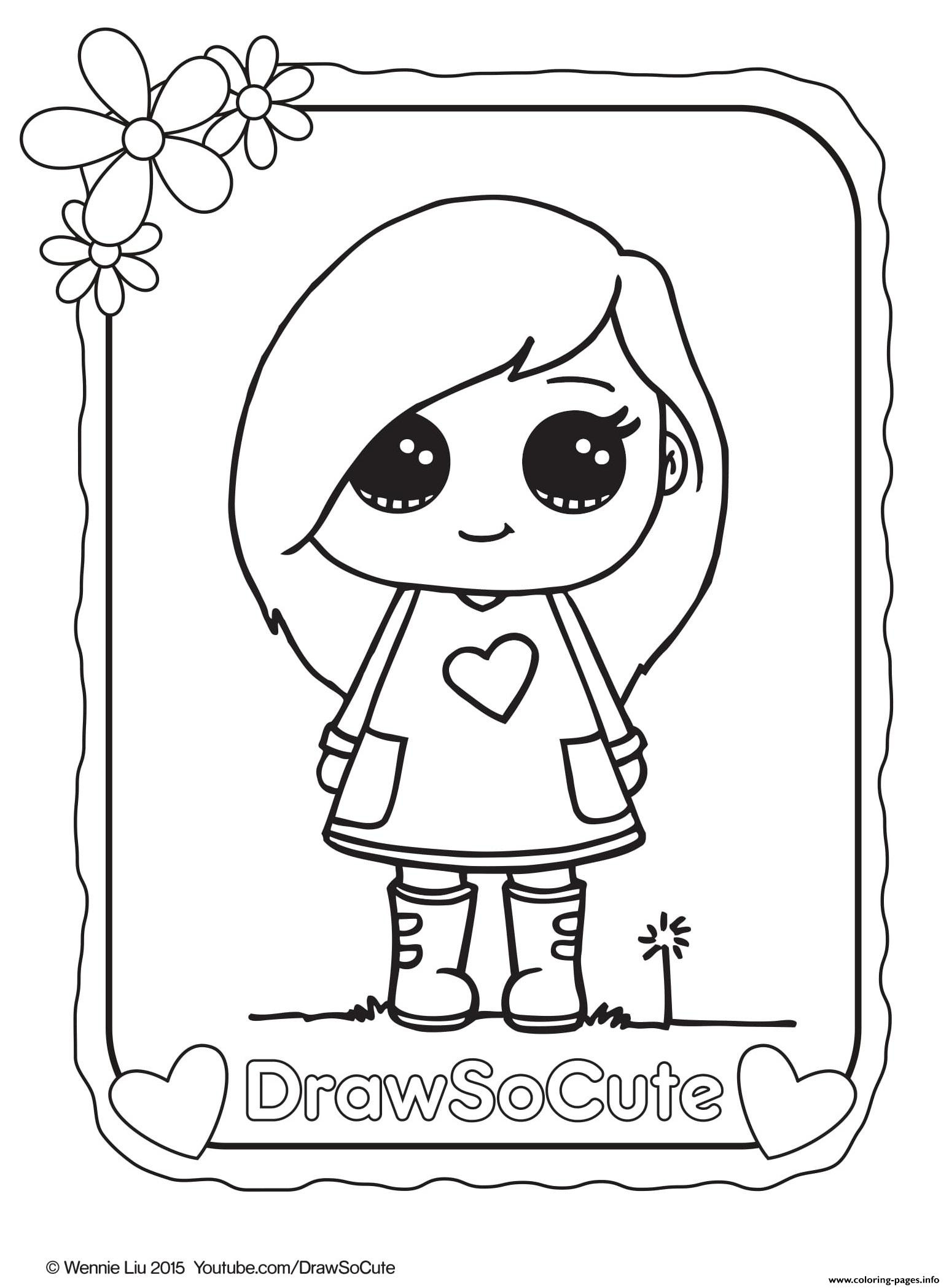 Best ideas about Cute Coloring Sheets For Girls Printable
. Save or Pin Sophie Draw So Cute Coloring Pages Printable Now.