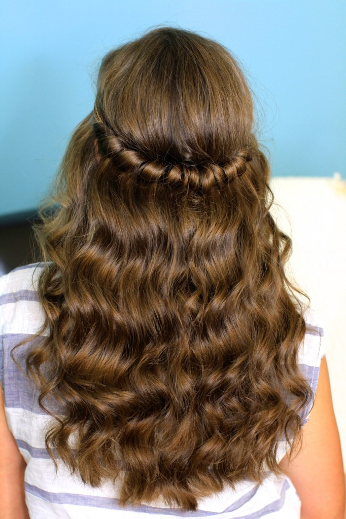 Best ideas about Cute Down Hairstyles For Long Hair
. Save or Pin Headband Twist Half Up Half Down Hairstyles Now.