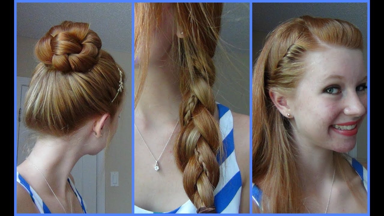 Best ideas about Cute Easy Quick Hairstyles
. Save or Pin 3 Simple Quick and Easy Back to School Hairstyles Now.