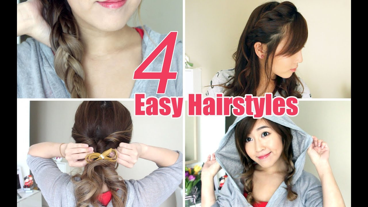 Best ideas about Cute Easy Quick Hairstyles
. Save or Pin 4 Easy & Cute Hairstyles Now.