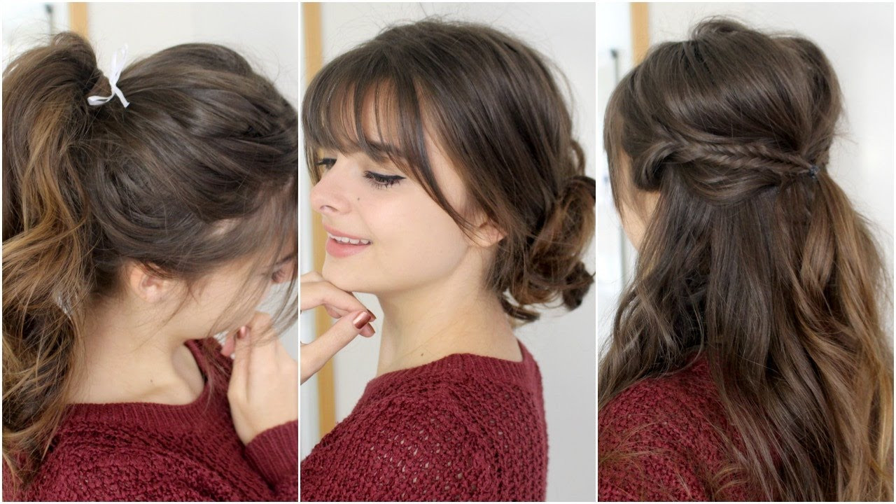 Best ideas about Cute Easy Quick Hairstyles
. Save or Pin Cute Easy Hairstyles With Bangs Now.