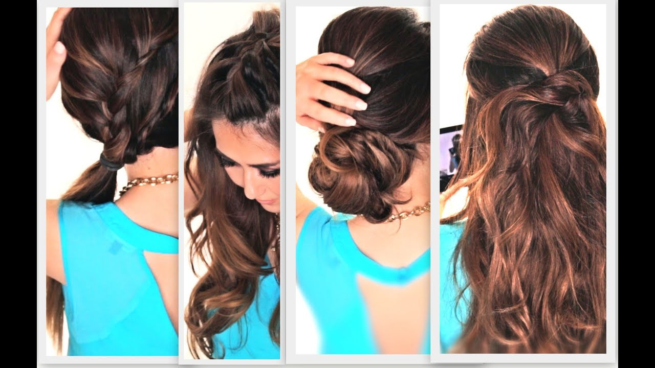 Best ideas about Cute Easy Simple Hairstyles
. Save or Pin 6 EASY LAZY HAIRSTYLES Now.