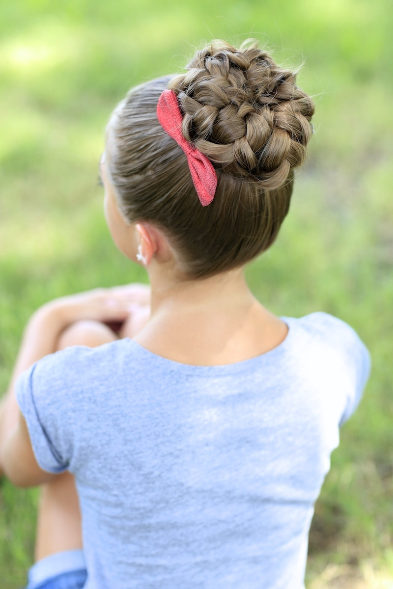 Best ideas about Cute Girl Hairstyles
. Save or Pin Pancaked Bun of Braids Updo Hairstyles Now.