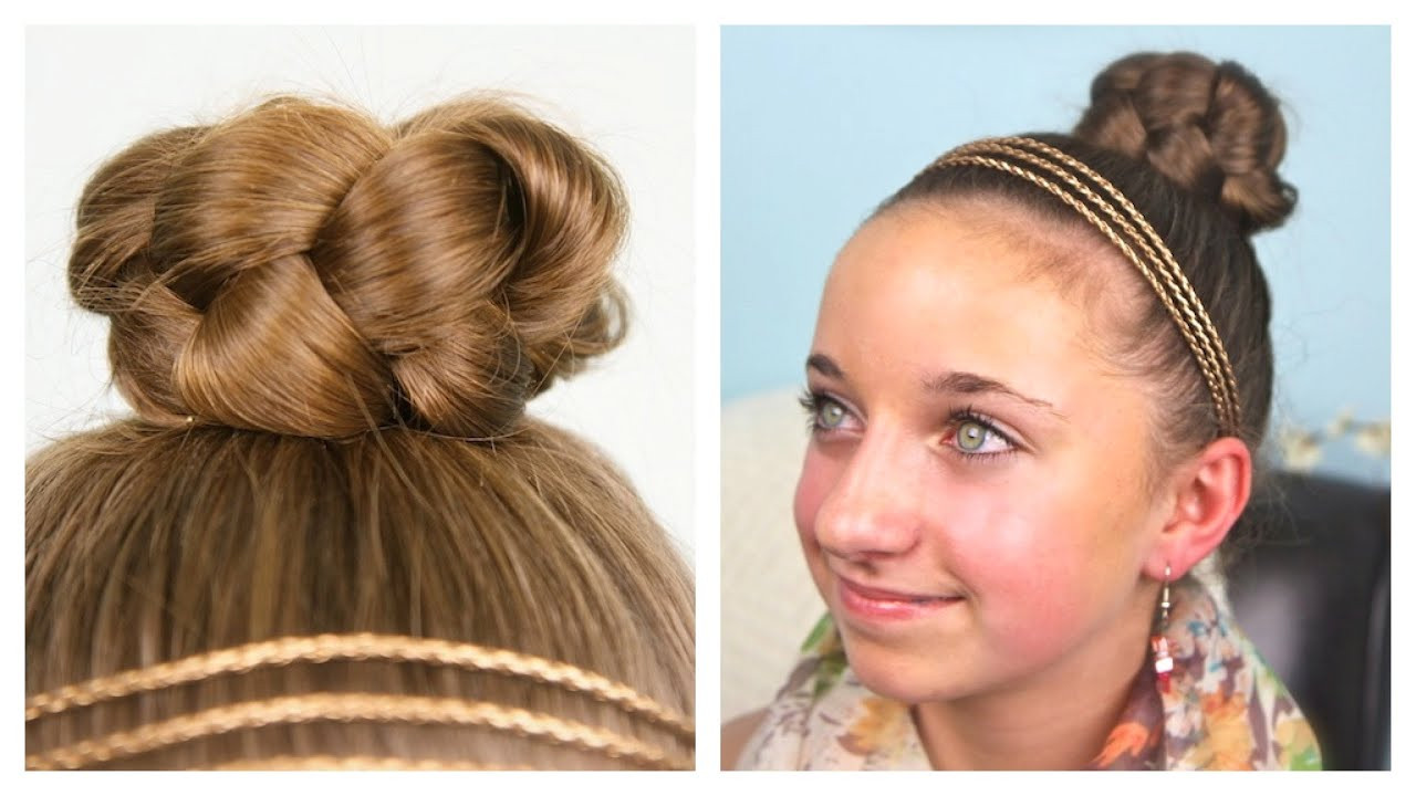 Best ideas about Cute Girl Hairstyles Youtube
. Save or Pin Simple Braided Bun Updo Now.