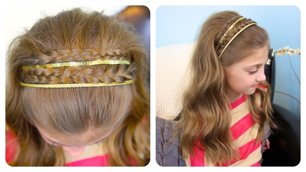 Best ideas about Cute Girl Hairstyles Youtube
. Save or Pin Double Braid Sparkly Headband Now.