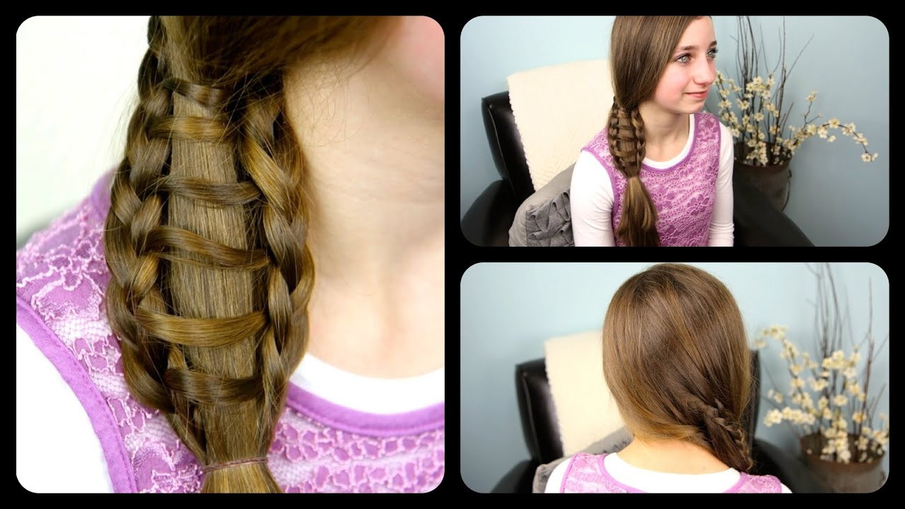 Best ideas about Cute Girl Hairstyles Youtube
. Save or Pin Ladder Braid Side Ponytail Now.