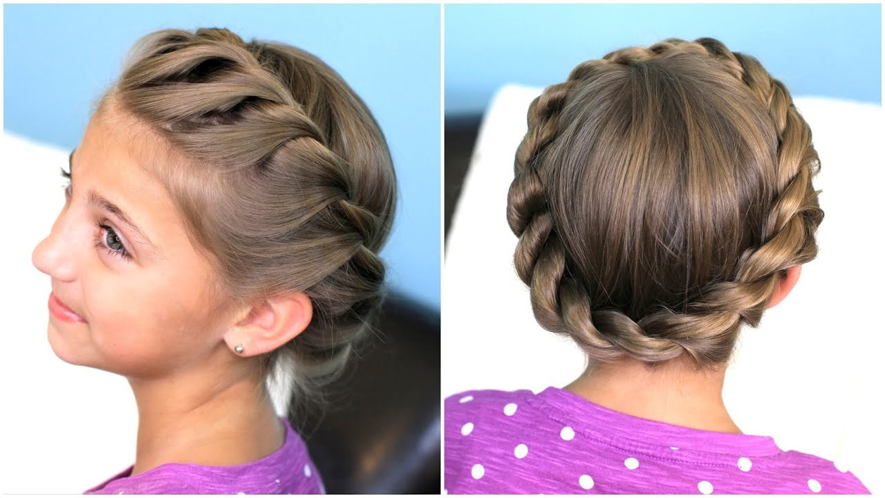 Best ideas about Cute Girl Hairstyles Youtube
. Save or Pin How to create a Crown Twist Braid Now.