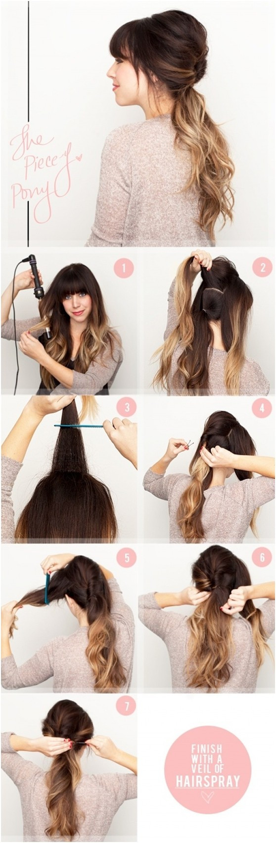 Best ideas about Cute Hairstyle Tutorials
. Save or Pin 15 Cute and Easy Ponytail Hairstyles Tutorials PoPular Now.